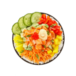 poke bowl deux saumons