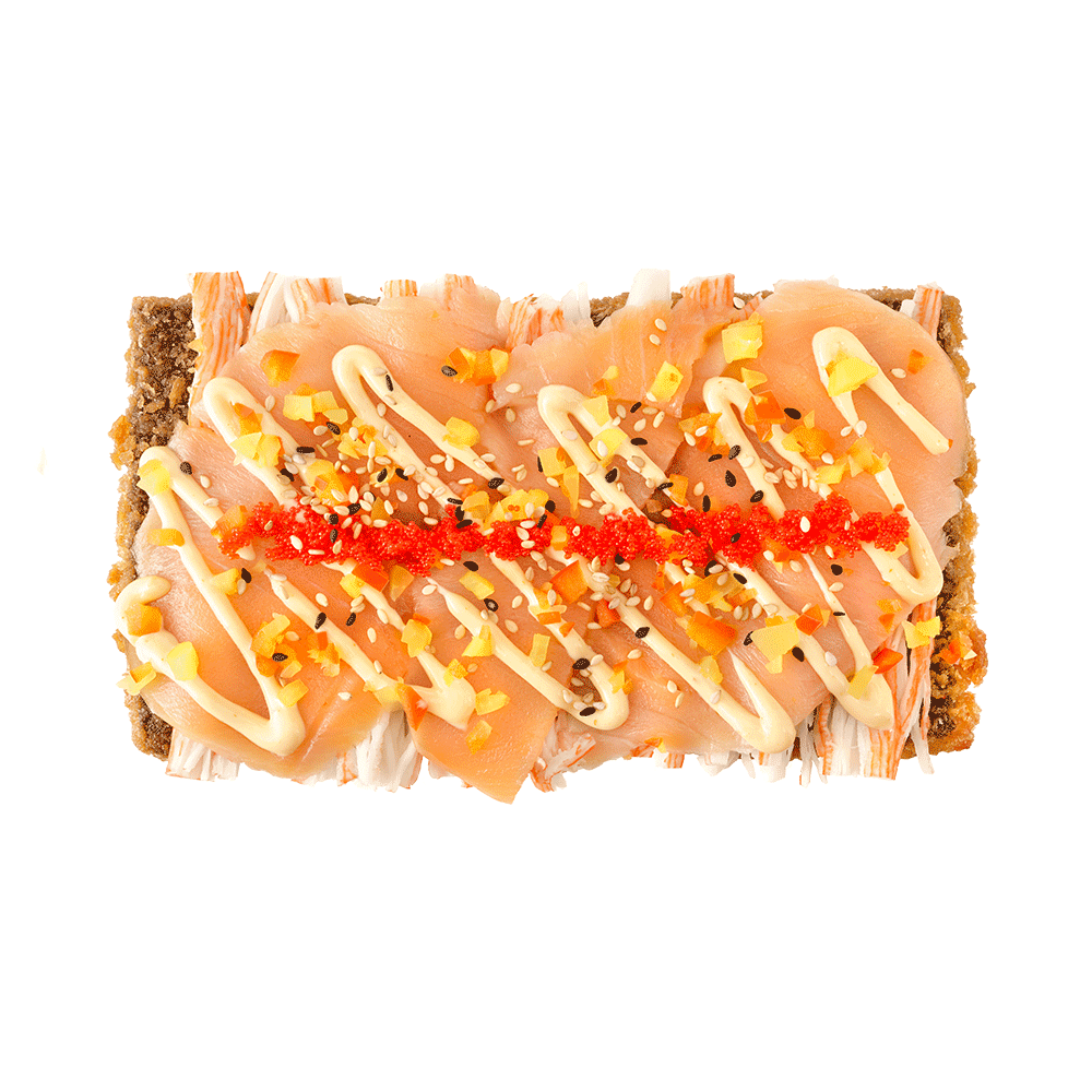 pizza sushi saumon fumé