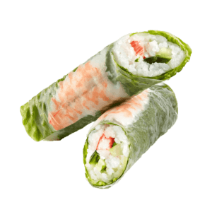 rouleau de printemps saumon épicé spicy shrimp salmon spring roll