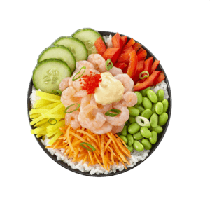 poke bowl crevettes